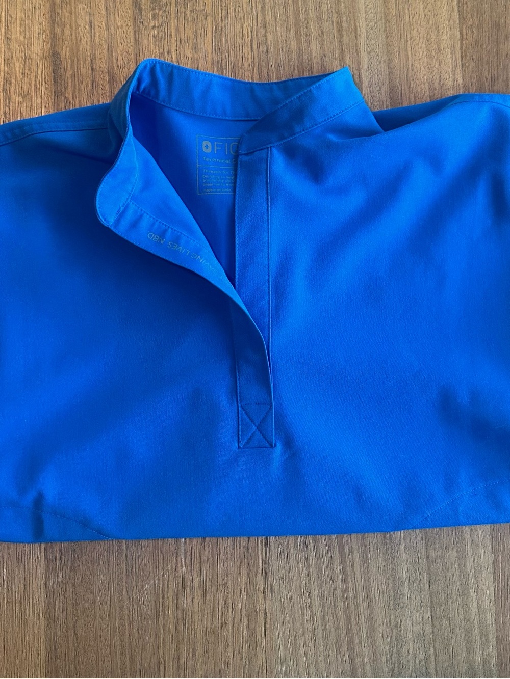 FIGS Rafaela Oversized Scrub Top Royal Blue
